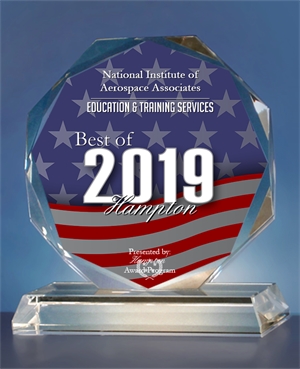 2019 Best of Hampton Award Crystal Trophy